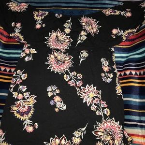 Black floral off the shoulder size small